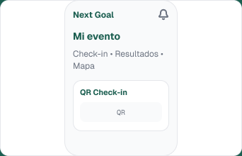 App de Next Goal en un teléfono